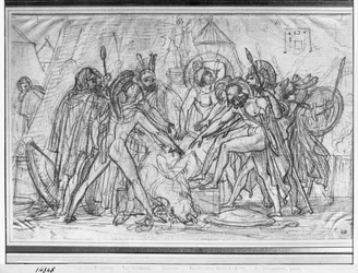 Sept chefs prêtant serment devant Thèbes